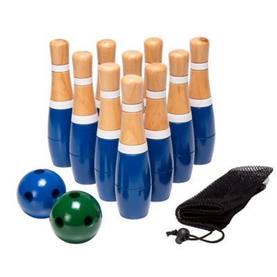 Image showing  8 in. Wooden Lawn Bowling Set