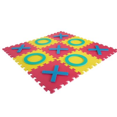 Hey! Play! Giant Interlocking Foam Square Tic-Tac-Toe Game, For Ages 6+