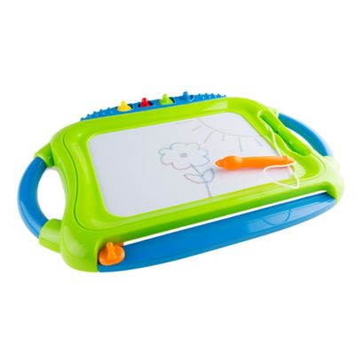 Hey! Play! Multicolor Magnetic Drawing Board with Pen/Eraser and 4 Stamps