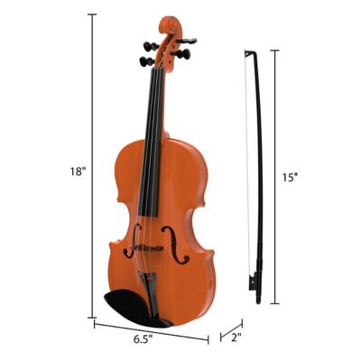 Image showing  Battery-Operated Musical Toy Violin with Bow, Ages 4 and Up, 18 in. x 6.5 in.
