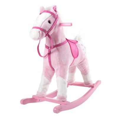 pink rocking horse with sound