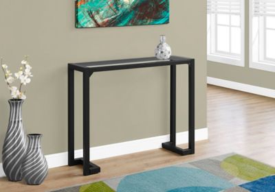 Monarch Specialties 42 in. Tempered Glass Hall Console Table