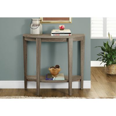 Monarch Specialties 36 in. Half-Moon Hall Console Table