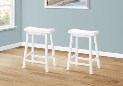 Monarch Specialties 24 in. Saddle Seat Bar Stools, 2 pc.