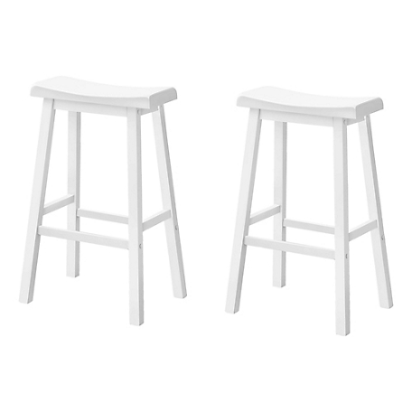 Monarch Specialties 29 in. Saddle Seat Bar Stool, Pack of 2, I 1542