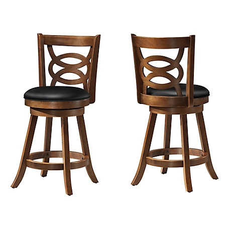 Monarch Specialties Counter-Height Swivel Bar Stools