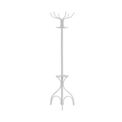 Monarch Specialties 70 in. Metal Coat Rack with Entryway Umbrella Holder