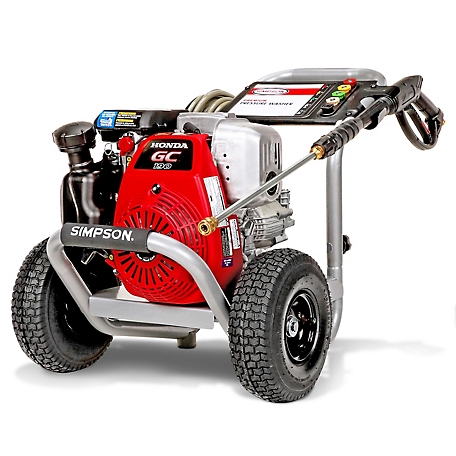 SIMPSON 3,300 PSI 2.4 GPM Gas Cold Water MegaShot Premium Pressure Washer  with Honda GC190 Engine at Tractor Supply Co.