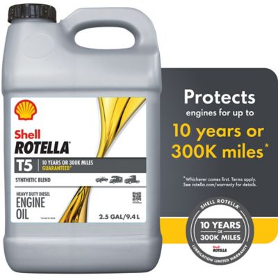 Image showing  2.5 gal. 15W-40 Rotella T5 Heavy-Duty Motor Oil