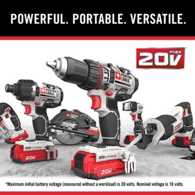 Image showing 7 th PORTER-CABLE Cordless 20V Drill/Driver and Saw Combo Tool Kit, 4 pc.