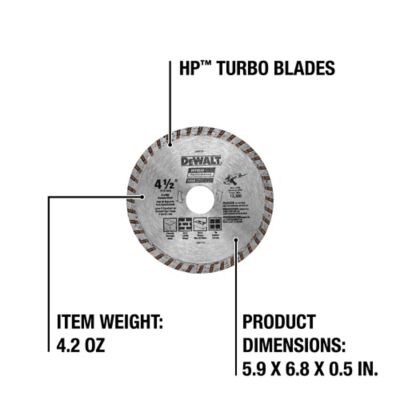 Image showing  4-1/2 in. Continuous Rim Masonry Blade, Ultra-Durable Diamond Matrix
