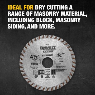 Image showing  4-1/2 in. Continuous Rim Masonry Blade, Ultra-Durable Diamond Matrix