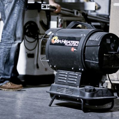 Image showing  Kerosene Portable Radiant Forced Air Heater, 1,750 sq. ft., 70,000 BTU