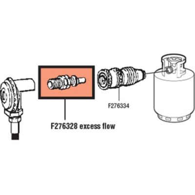 Image showing  Propane/Natural Gas Excess-Flow Male Plug