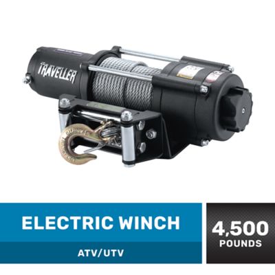 Traveller 12V Electric UTV Winch, 4,500 lb. Capacity