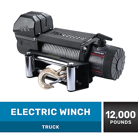 Traveller 12V Electric Truck Winch, 12,000 lb. Capacity