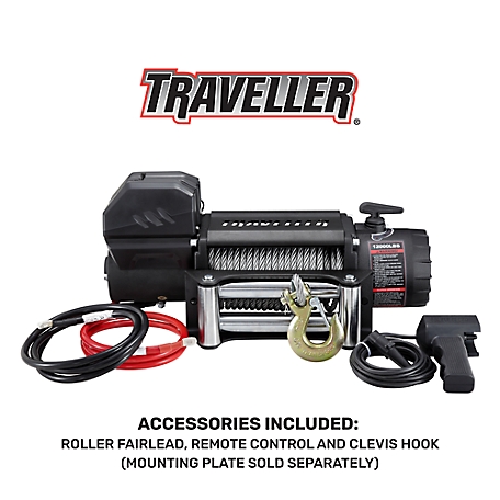 Traveller 12V Electric Truck Winch, 12,000 lb. Capacity at Tractor Supply Co .