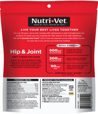 Image showing  Extra Strength Soft Chewable Hip and Joint Supplement for Dogs, Chicken and Cheese Flavor, 4.2 oz., 60 ct.