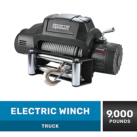 Traveller 12V Electric Truck Winch, 9,000 lb. Capacity
