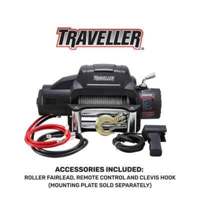 Image showing  12V Electric Truck Winch, 9,000 lb. Capacity, Steel Cable