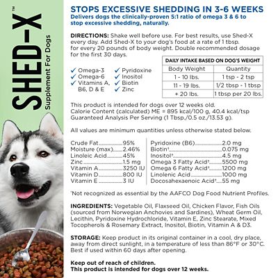 Image showing  Shed-X Nutritional Supplement for Dogs, Large
