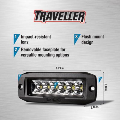 Image showing  1,100-Lumen Flush-Mount LED Lights, 2-Pack