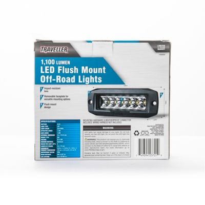 Image showing 8 th Traveller 1,100 Lm Flush-Mount LED Lights, 2 pk.