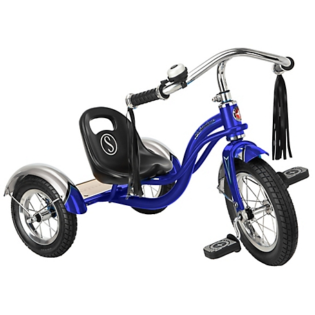 Schwinn Roadster Classic Tricycle, 12-Inch Front Wheel, Ages 2 - 4, Blue