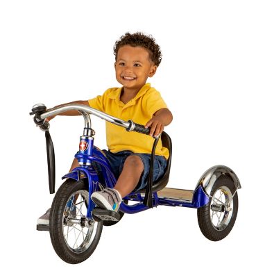 Image showing 7 th Schwinn Kids' Unisex 12 in. Roadster Classic Tricycle, Ages 2-4, Blue