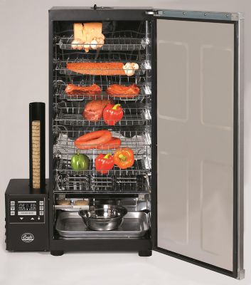 Image showing  780 sq. in. 6-Rack Digital Electric Smoker, Silver, 19 x 22 x 41 in., 69 lb., 280F Max Temperature