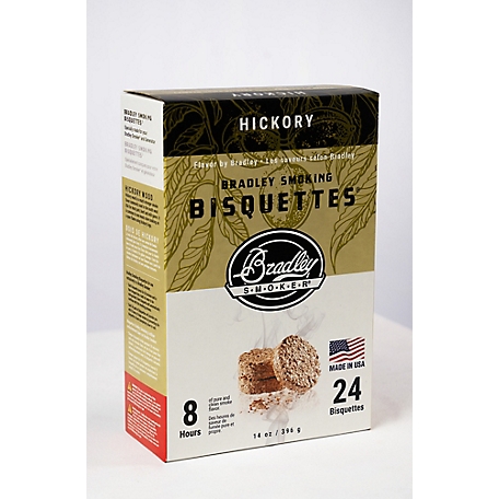 Bradley Smoker Hickory Flavor Bisquettes, 24-Pack