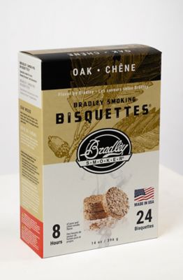 Bradley Smoker Oak Flavor Bisquettes, 24-Pack