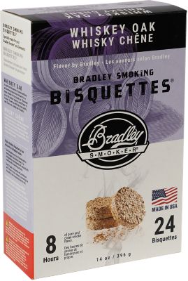 Bradley Smoker Whiskey Oak Flavor Bisquettes, 24-Pack