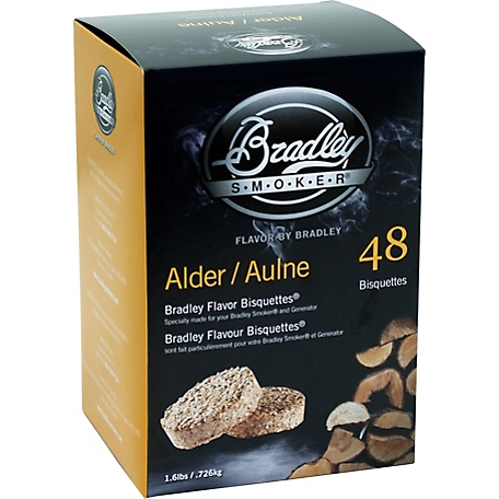 Bradley Smoker Alder Flavor Bisquettes, 48-Pack