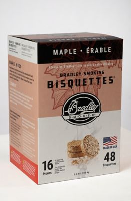 Bradley Smoker Maple Flavor Bisquettes, 48-Pack