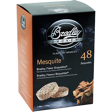 Bradley Smoker Mesquite Flavor Bisquettes, 48-Pack