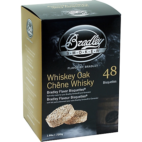 Bradley Smoker Whiskey Oak Flavor Bisquettes, 48-Pack