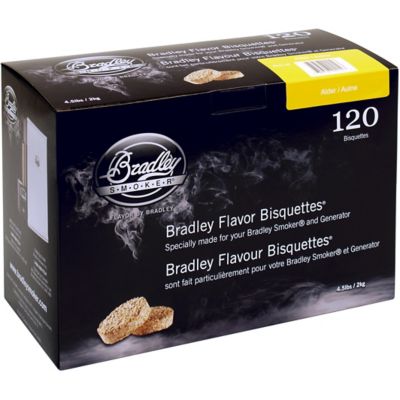 Bradley Smoker Alder Flavor Bisquettes, 4.5 lb., 120-Pack