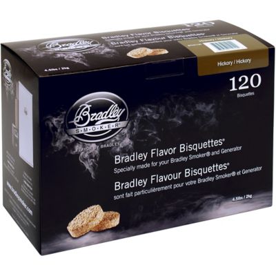 Bradley Smoker Hickory Flavor Bisquettes, 4.5 lb., 120-Pack