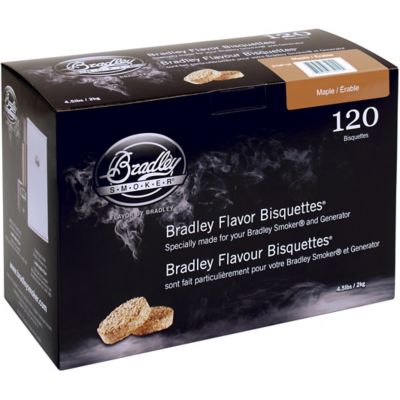 Bradley Smoker Maple Flavor Bisquettes, 120-Pack