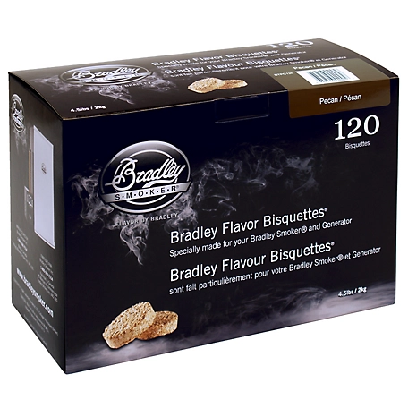 Bradley Smoker Pecan Flavor Bisquettes, 120-Pack