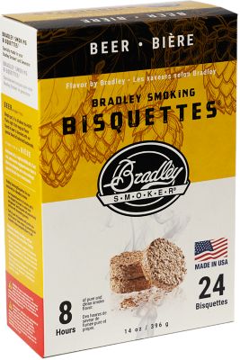Bradley Smoker Beer Flavor Premium Bisquettes, 24-Pack