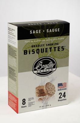 Bradley Smoker Sage/Maple Flavor Premium Bisquettes, 1.46 lb., 24-Pack