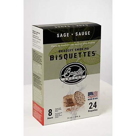 Bradley Smoker Sage/Maple Flavor Premium Bisquettes, 1.46 lb., 24 