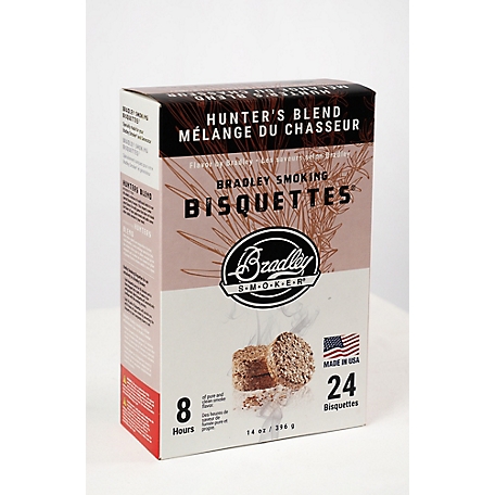 Bradley Smoker Hunter's Blend Flavor Premium Bisquettes, 24-Pack