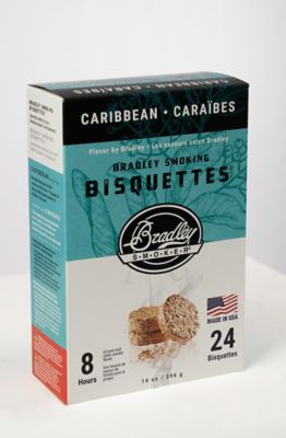 Bradley Smoker Caribbean Blend Flavor Premium Bisquettes, 24-Pack