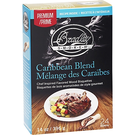 Bradley Smoker Caribbean Blend Flavor Premium Bisquettes, 24-Pack