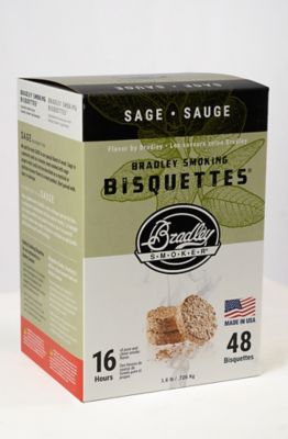 Bradley Smoker Sage/Maple Flavor Premium Bisquettes, 1.6 lb., 48-Pack