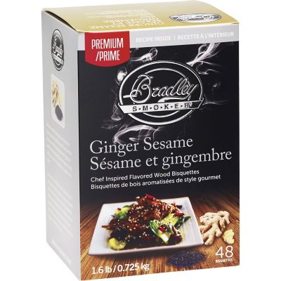 Bradley Smoker Ginger Sesame Flavor Premium Bisquettes, 48-Pack