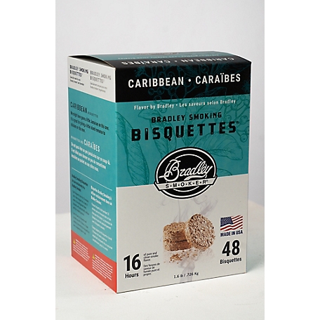 Bradley Smoker Caribbean Blend Flavor Premium Bisquettes, 1.6 lb., 48-Pack